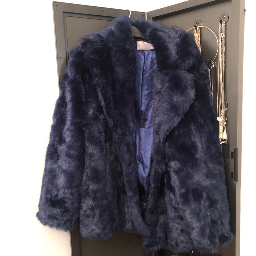Blue Asos Curve Fur Coat